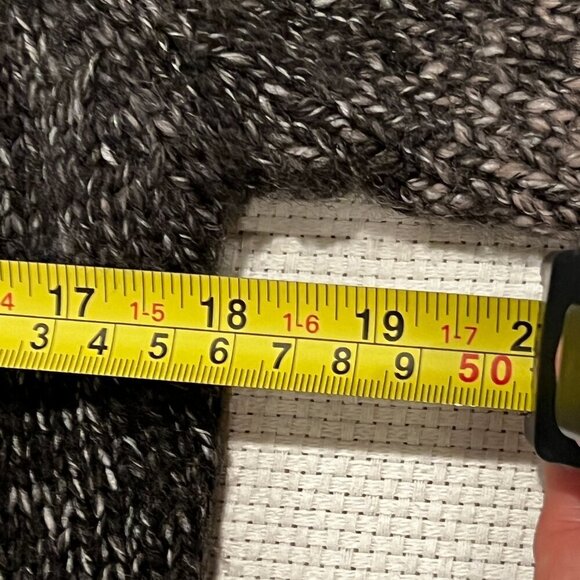 Womens‎ Wool Blend Large Ombré One Button Knit Cardigan Sweater Shawl Collar - Picture 9 of 11